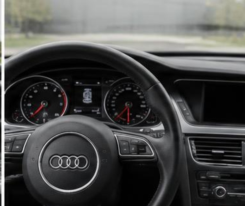Audi A5 2015 preto — Painel. Imagem ilustrativa.
